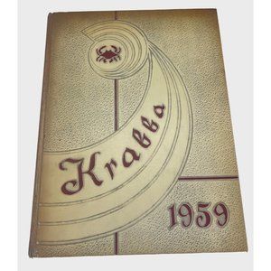 Vintage 1959 Hampton High School Yearbook The Krabba Hampton Virginia